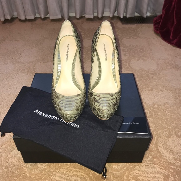 alexandre birman python pumps